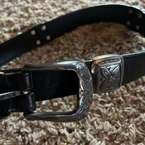 Women’s Brighton belts vintage . Black. 36 inches long total